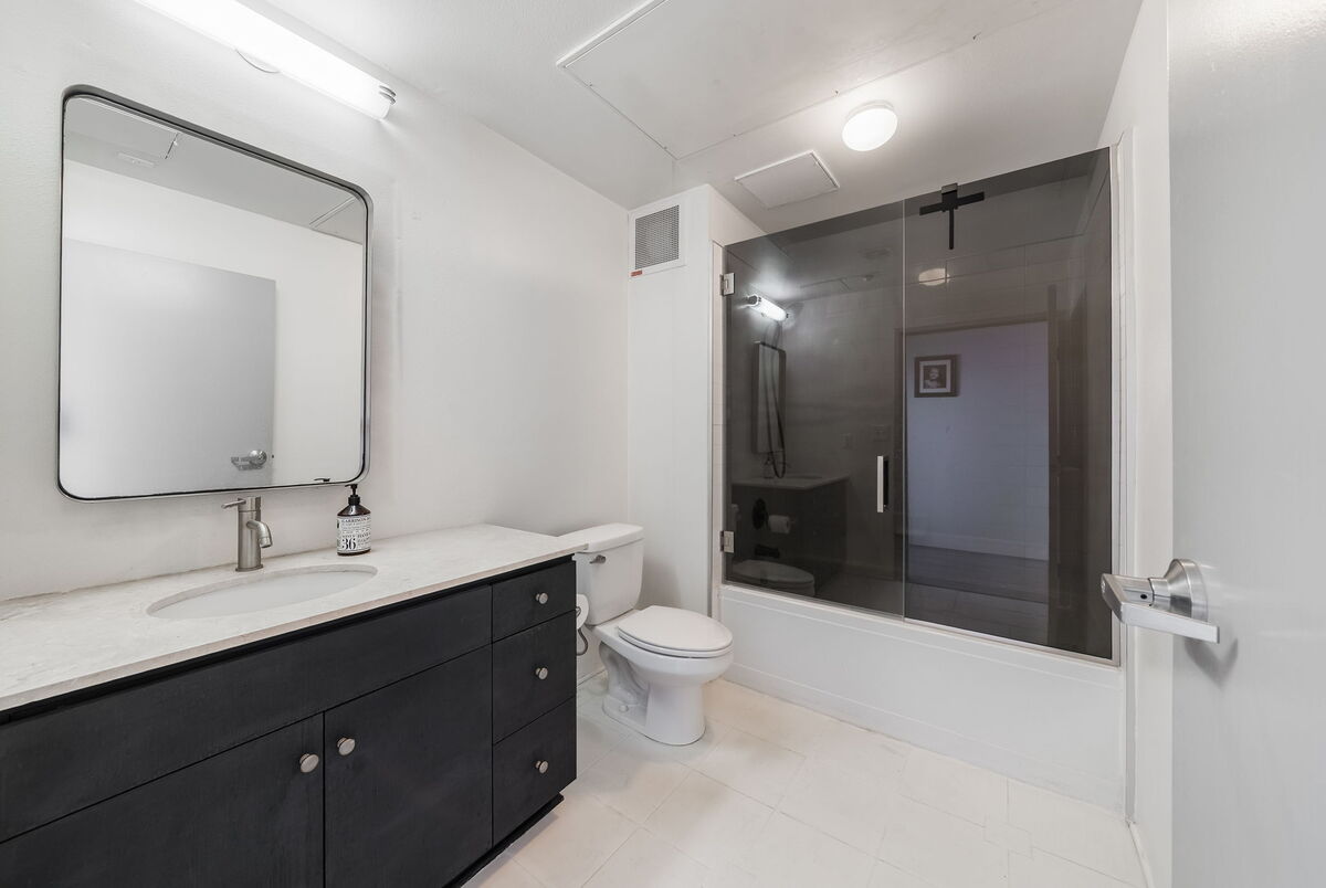 Full bath with walk-in shower