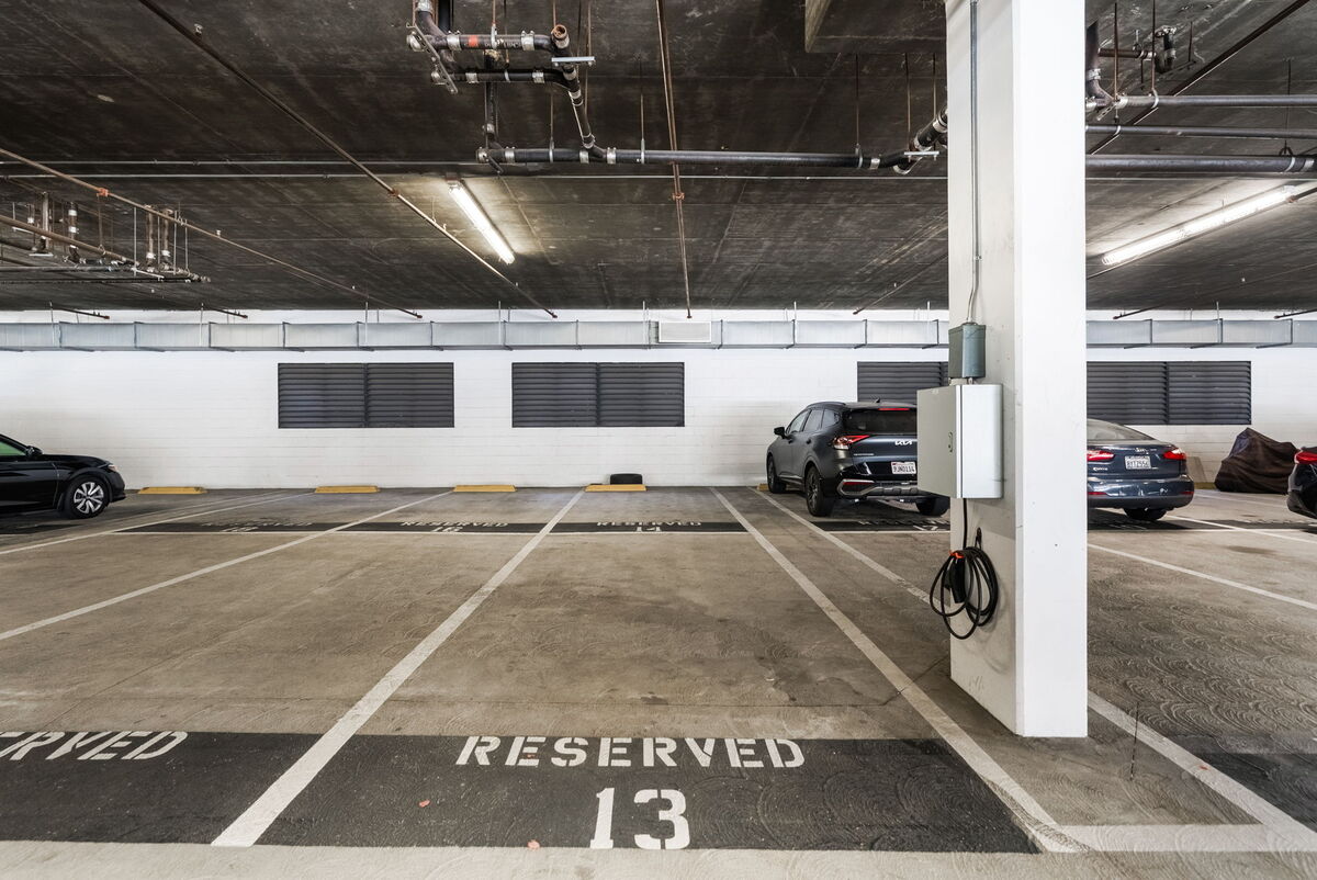 Gated, secured parking
